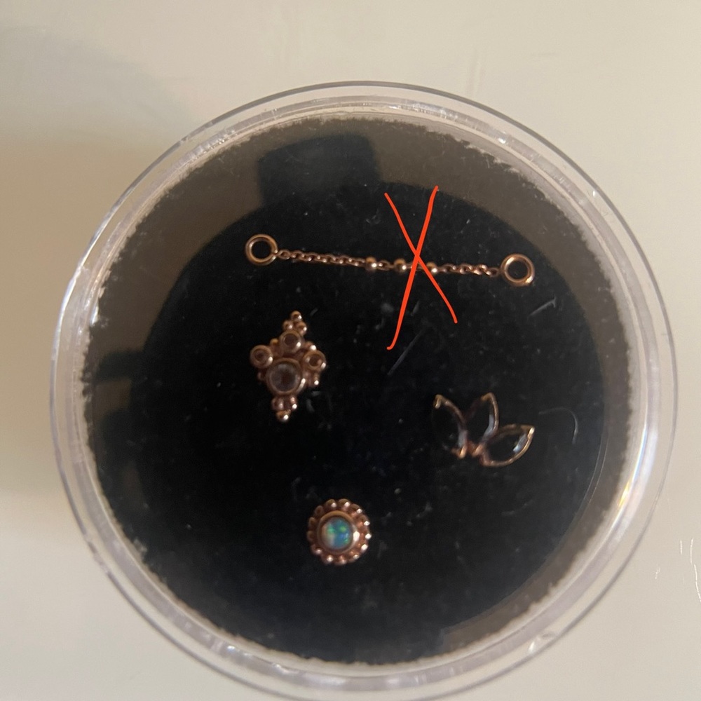 14k end and charm chains